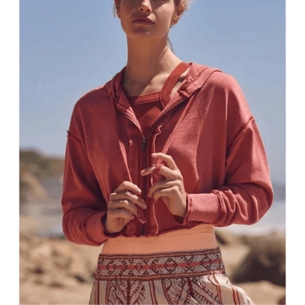 Free People Movement Body Language Cropped Sweatshirt Size L